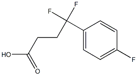 4,4-difluoro-4-(4-fluorophenyl)butanoic acid Struktur