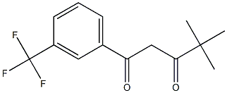 4,4-dimethyl-1-[3-(trifluoromethyl)phenyl]pentane-1,3-dione Struktur