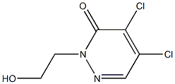 4,5-dichloro-2-(2-hydroxyethyl)pyridazin-3(2H)-one Struktur