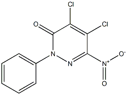 4,5-dichloro-6-nitro-2-phenylpyridazin-3(2H)-one Struktur