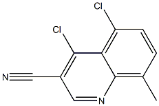 4,5-dichloro-8-methylquinoline-3-carbonitrile Struktur