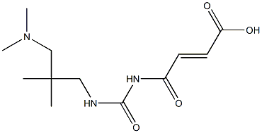 4-[({2-[(dimethylamino)methyl]-2-methylpropyl}carbamoyl)amino]-4-oxobut-2-enoic acid Struktur