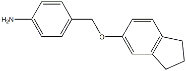 4-[(2,3-dihydro-1H-inden-5-yloxy)methyl]aniline Struktur