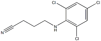 4-[(2,4,6-trichlorophenyl)amino]butanenitrile Struktur