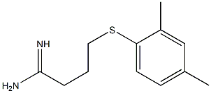 4-[(2,4-dimethylphenyl)sulfanyl]butanimidamide Struktur