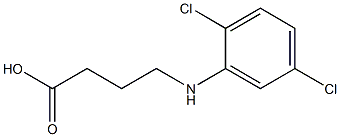 4-[(2,5-dichlorophenyl)amino]butanoic acid Struktur