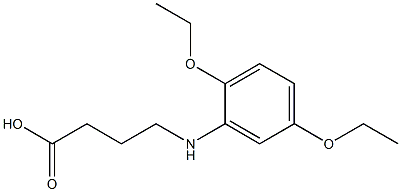 4-[(2,5-diethoxyphenyl)amino]butanoic acid Struktur