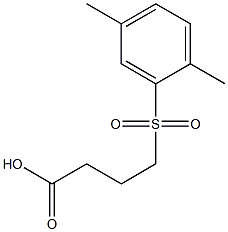 4-[(2,5-dimethylbenzene)sulfonyl]butanoic acid Struktur