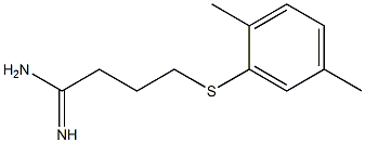 4-[(2,5-dimethylphenyl)sulfanyl]butanimidamide Struktur