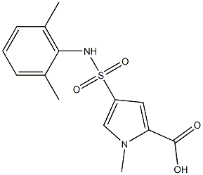 4-[(2,6-dimethylphenyl)sulfamoyl]-1-methyl-1H-pyrrole-2-carboxylic acid Struktur