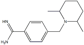 4-[(2,6-dimethylpiperidin-1-yl)methyl]benzenecarboximidamide Struktur