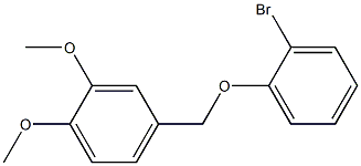 4-[(2-bromophenoxy)methyl]-1,2-dimethoxybenzene Struktur