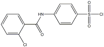 4-[(2-chlorobenzene)amido]benzene-1-sulfonyl chloride Struktur