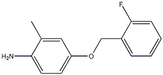 4-[(2-fluorophenyl)methoxy]-2-methylaniline Struktur