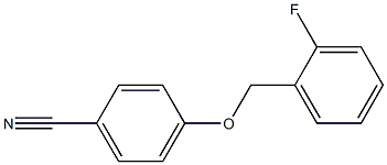 4-[(2-fluorophenyl)methoxy]benzonitrile Struktur