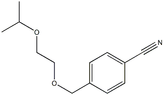 4-[(2-isopropoxyethoxy)methyl]benzonitrile Struktur