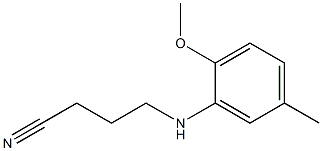 4-[(2-methoxy-5-methylphenyl)amino]butanenitrile Struktur