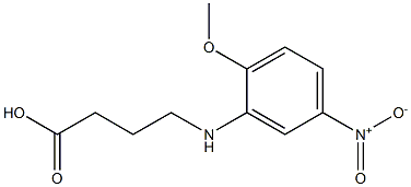 4-[(2-methoxy-5-nitrophenyl)amino]butanoic acid Struktur