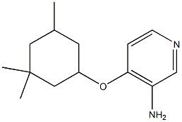 4-[(3,3,5-trimethylcyclohexyl)oxy]pyridin-3-amine Struktur