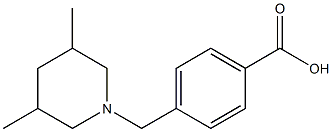 4-[(3,5-dimethylpiperidin-1-yl)methyl]benzoic acid Struktur