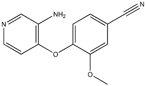 4-[(3-aminopyridin-4-yl)oxy]-3-methoxybenzonitrile Struktur