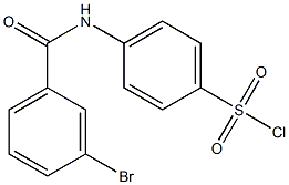 4-[(3-bromobenzene)amido]benzene-1-sulfonyl chloride Struktur