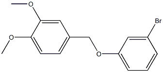 4-[(3-bromophenoxy)methyl]-1,2-dimethoxybenzene Struktur