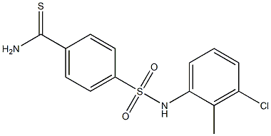 4-[(3-chloro-2-methylphenyl)sulfamoyl]benzene-1-carbothioamide Struktur