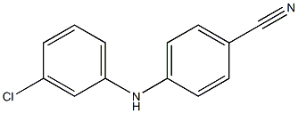 4-[(3-chlorophenyl)amino]benzonitrile Struktur