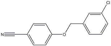 4-[(3-chlorophenyl)methoxy]benzonitrile Struktur