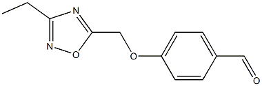 4-[(3-ethyl-1,2,4-oxadiazol-5-yl)methoxy]benzaldehyde Struktur