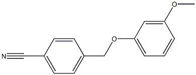 4-[(3-methoxyphenoxy)methyl]benzonitrile Struktur