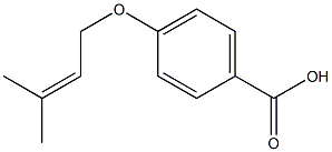 4-[(3-methylbut-2-en-1-yl)oxy]benzoic acid Struktur