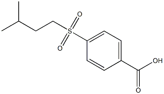 4-[(3-methylbutyl)sulfonyl]benzoic acid Struktur