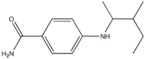 4-[(3-methylpentan-2-yl)amino]benzamide Struktur