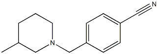 4-[(3-methylpiperidin-1-yl)methyl]benzonitrile Struktur