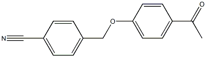 4-[(4-acetylphenoxy)methyl]benzonitrile Struktur