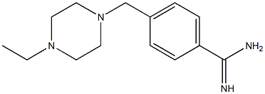 4-[(4-ethylpiperazin-1-yl)methyl]benzenecarboximidamide Struktur