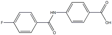 4-[(4-fluorobenzoyl)amino]benzoic acid Struktur