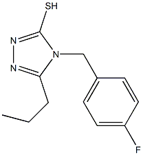 4-[(4-fluorophenyl)methyl]-5-propyl-4H-1,2,4-triazole-3-thiol Struktur