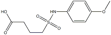 4-[(4-methoxyphenyl)sulfamoyl]butanoic acid Struktur