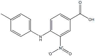 4-[(4-methylphenyl)amino]-3-nitrobenzoic acid Struktur