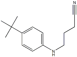 4-[(4-tert-butylphenyl)amino]butanenitrile Struktur