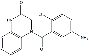 4-[(5-amino-2-chlorophenyl)carbonyl]-1,2,3,4-tetrahydroquinoxalin-2-one Struktur