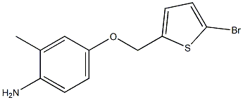 4-[(5-bromothien-2-yl)methoxy]-2-methylaniline Struktur