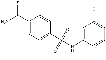 4-[(5-chloro-2-methylphenyl)sulfamoyl]benzene-1-carbothioamide Struktur