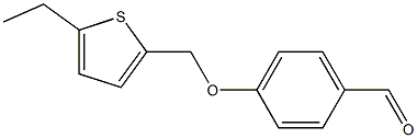 4-[(5-ethylthiophen-2-yl)methoxy]benzaldehyde Struktur