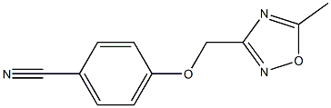 4-[(5-methyl-1,2,4-oxadiazol-3-yl)methoxy]benzonitrile Struktur