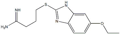 4-[(6-ethoxy-1H-1,3-benzodiazol-2-yl)sulfanyl]butanimidamide Struktur