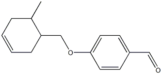 4-[(6-methylcyclohex-3-en-1-yl)methoxy]benzaldehyde Struktur